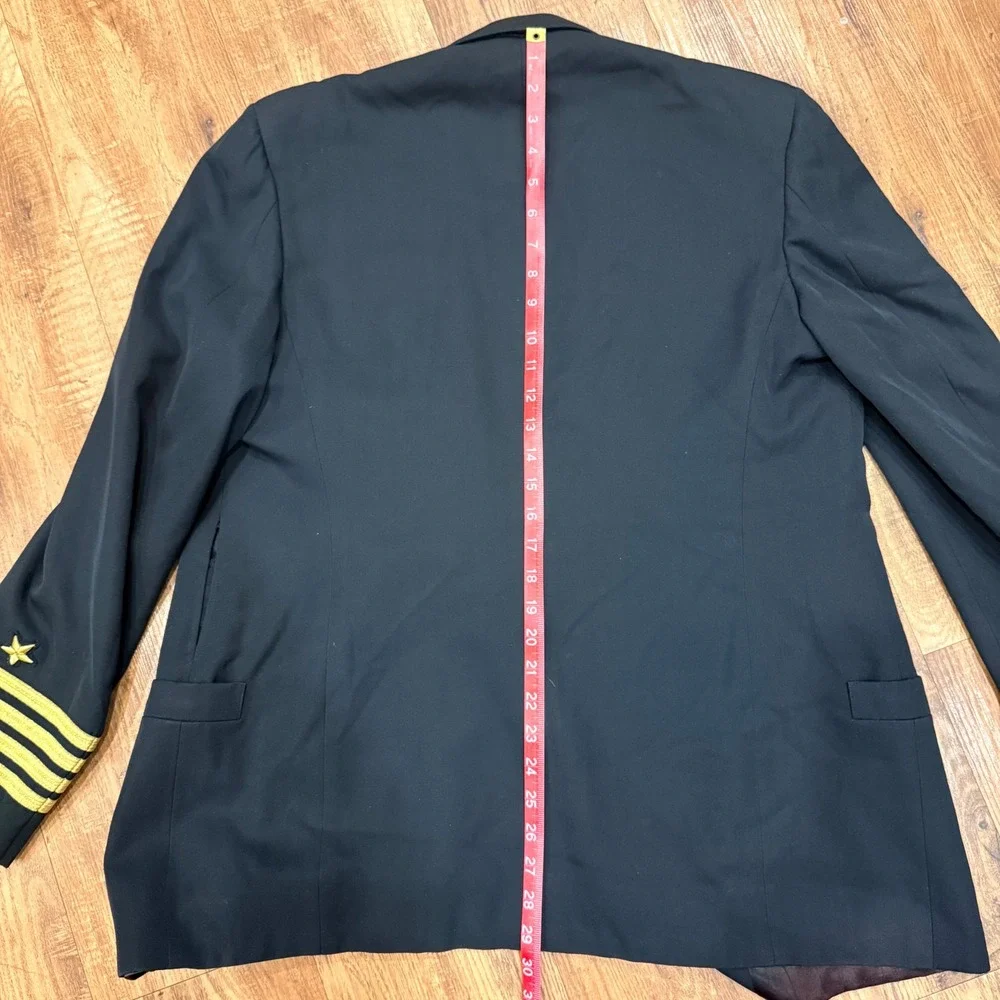 Vntg 1986 US Navy Officer Dress Blue Jacket Kass Wilner-Howard Lieutenant Cmdr